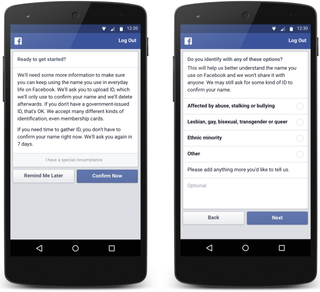 Illustration for article titled Facebook Won't Change Its “Real Name” Policy but Will Offer a Workaround